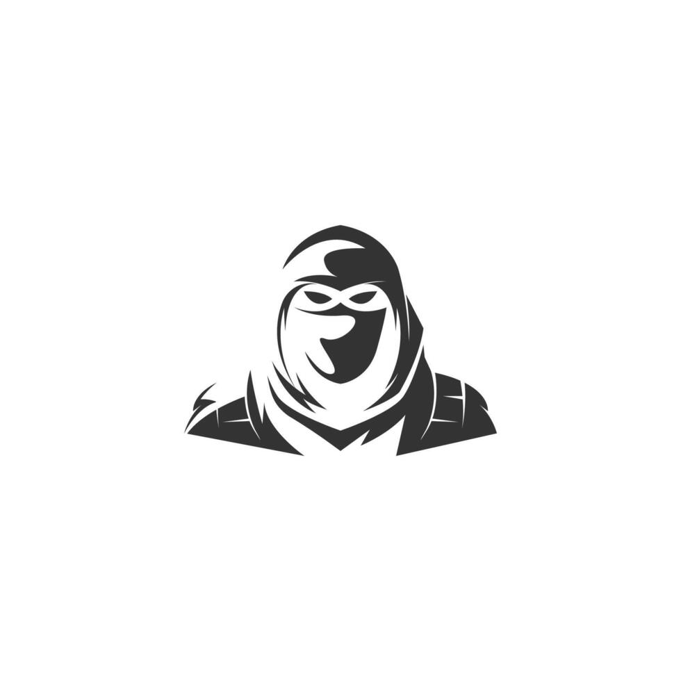 Ninja-Logo-Symbol-Design-Illustration vektor