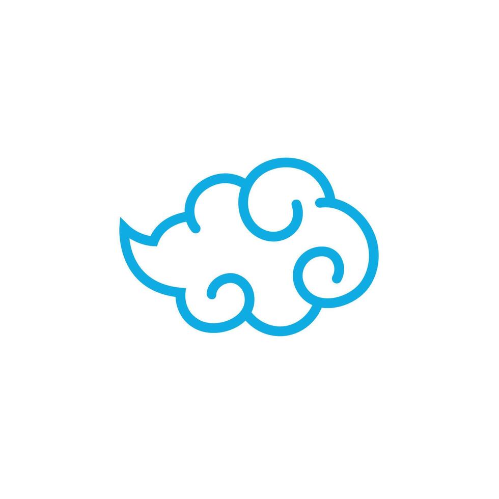 Cloud-Logo-Icon-Design-Illustrationsvorlage vektor