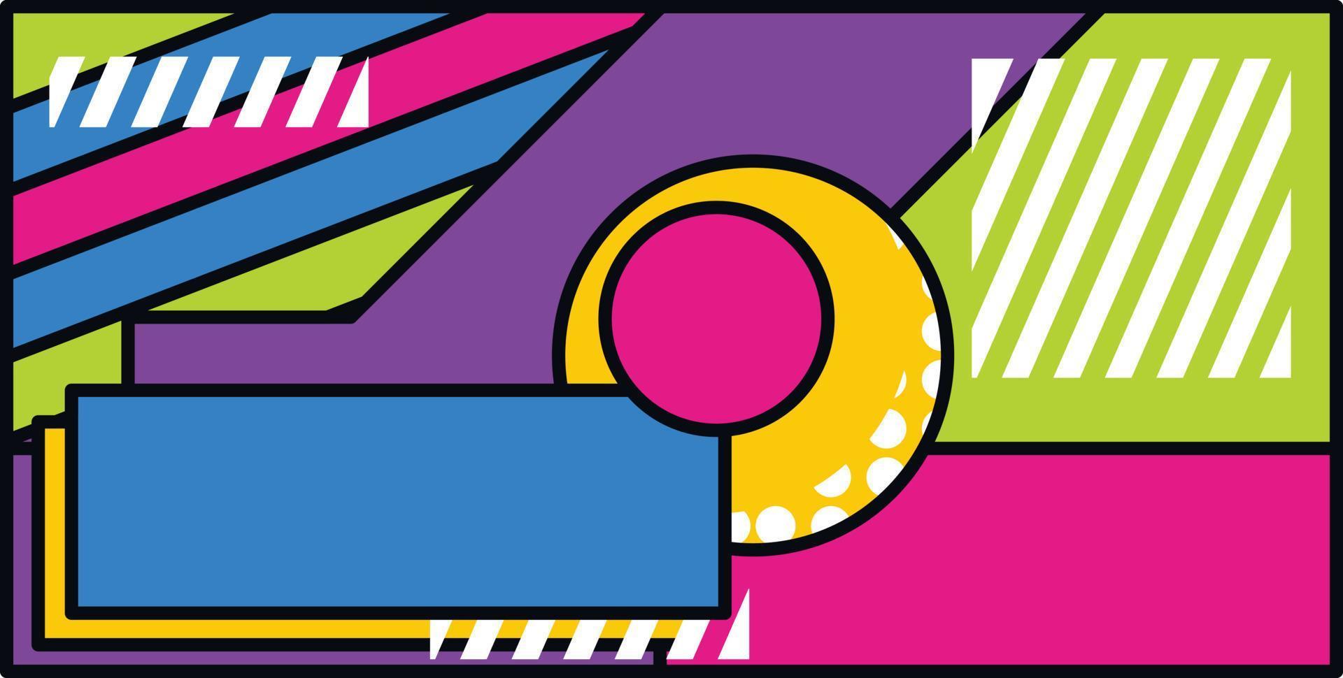 modern abstrakt geometri bannerbakgrund, djärv trendig färg för dekoration, festaffisch, utskrift, banderoll, marknadsföring, stämpel, etikett, vektor
