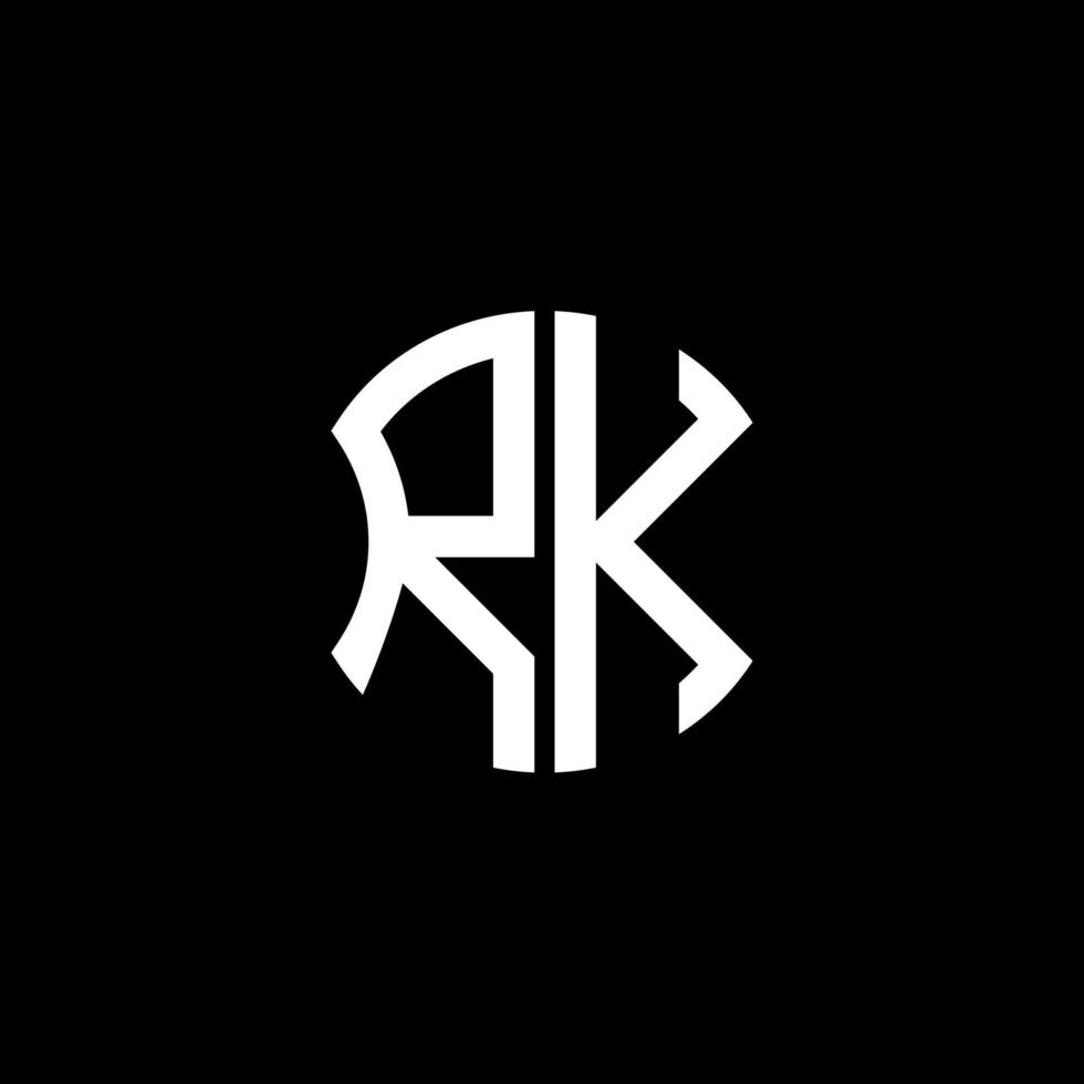 rk letter logotyp kreativ design med vektorgrafik, abc enkel och modern logotypdesign. vektor
