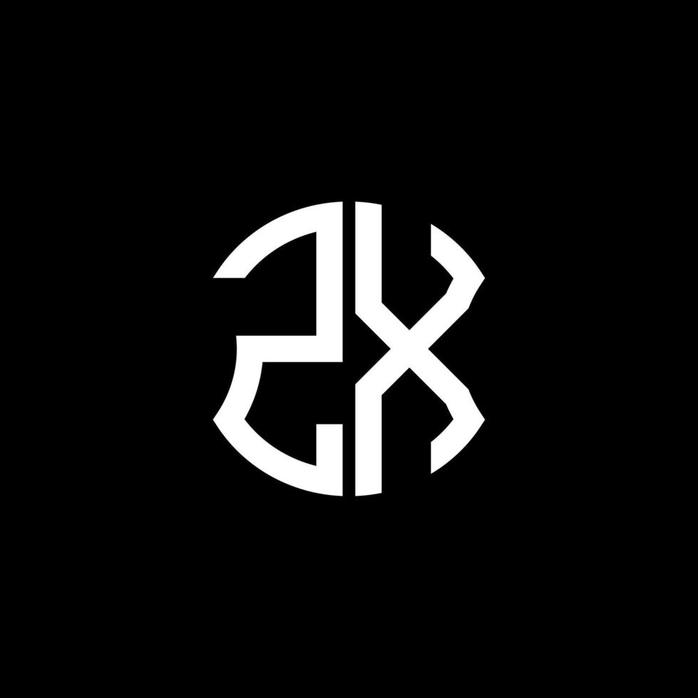 zx letter logotyp kreativ design med vektorgrafik, abc enkel och modern logotypdesign. vektor
