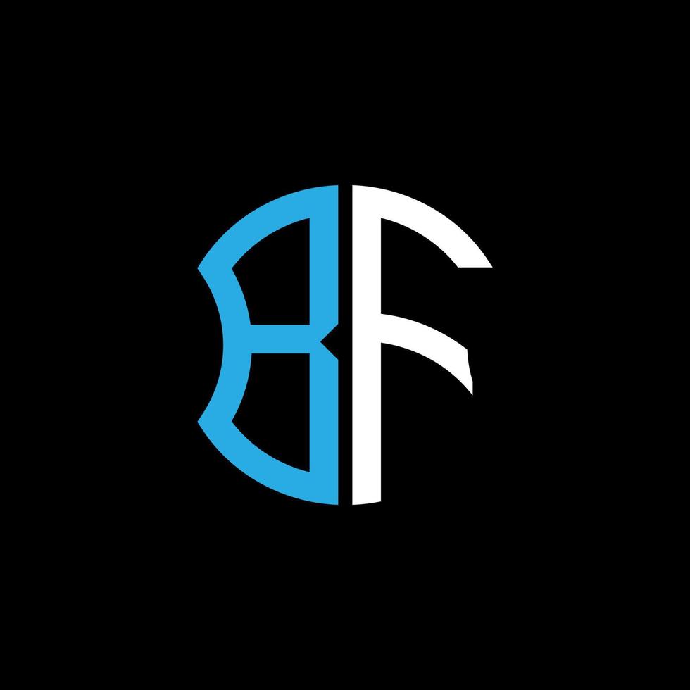 bf letter logotyp kreativ design med vektorgrafik, abc enkel och modern logotypdesign. vektor