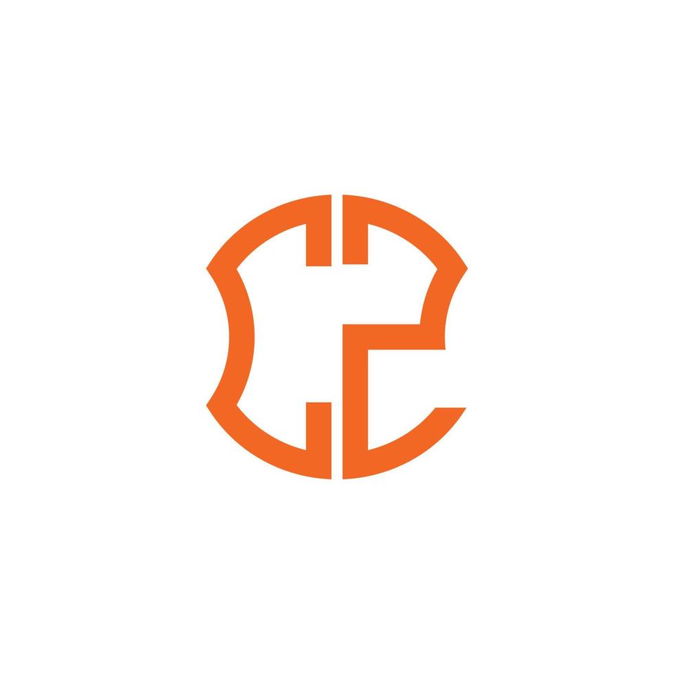 cz letter logotyp kreativ design med vektorgrafik, abc enkel och modern logotypdesign. vektor