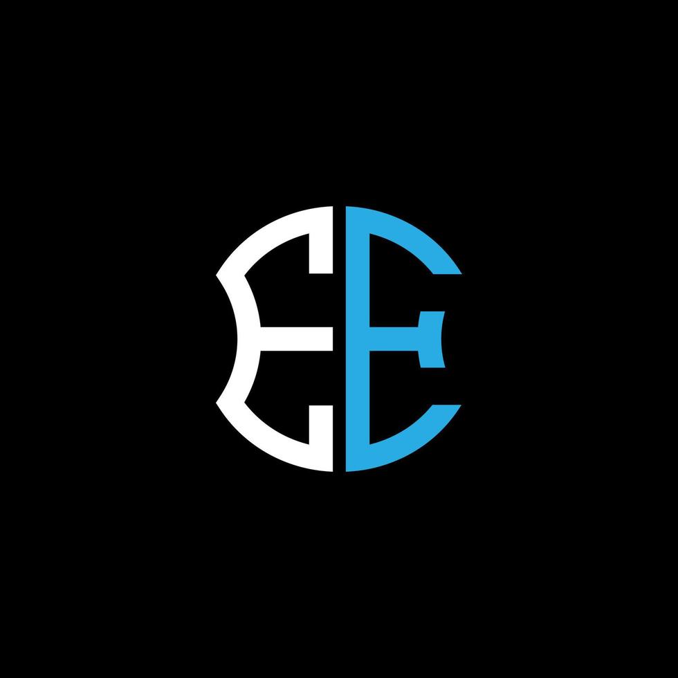 ee-Buchstaben-Logo kreatives Design mit Vektorgrafik, abc einfaches und modernes Logo-Design. vektor