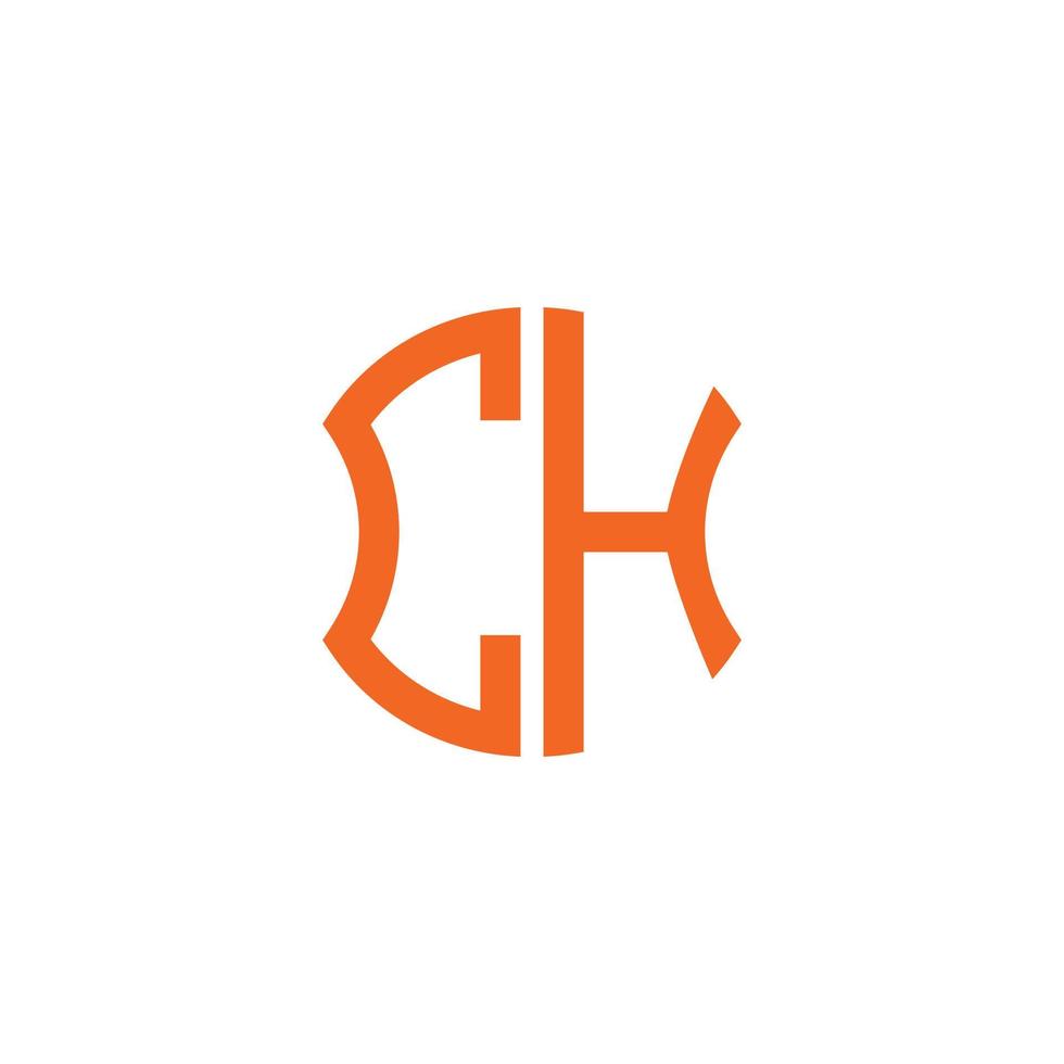 ch letter logotyp kreativ design med vektorgrafik, abc enkel och modern logotypdesign. vektor