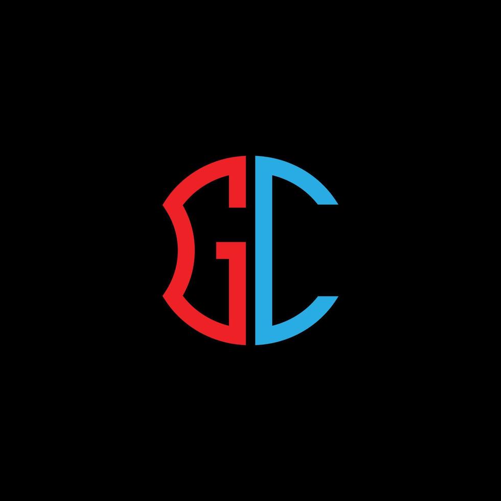 GC Letter Logo kreatives Design mit Vektorgrafik, abc einfaches und modernes Logo-Design. vektor