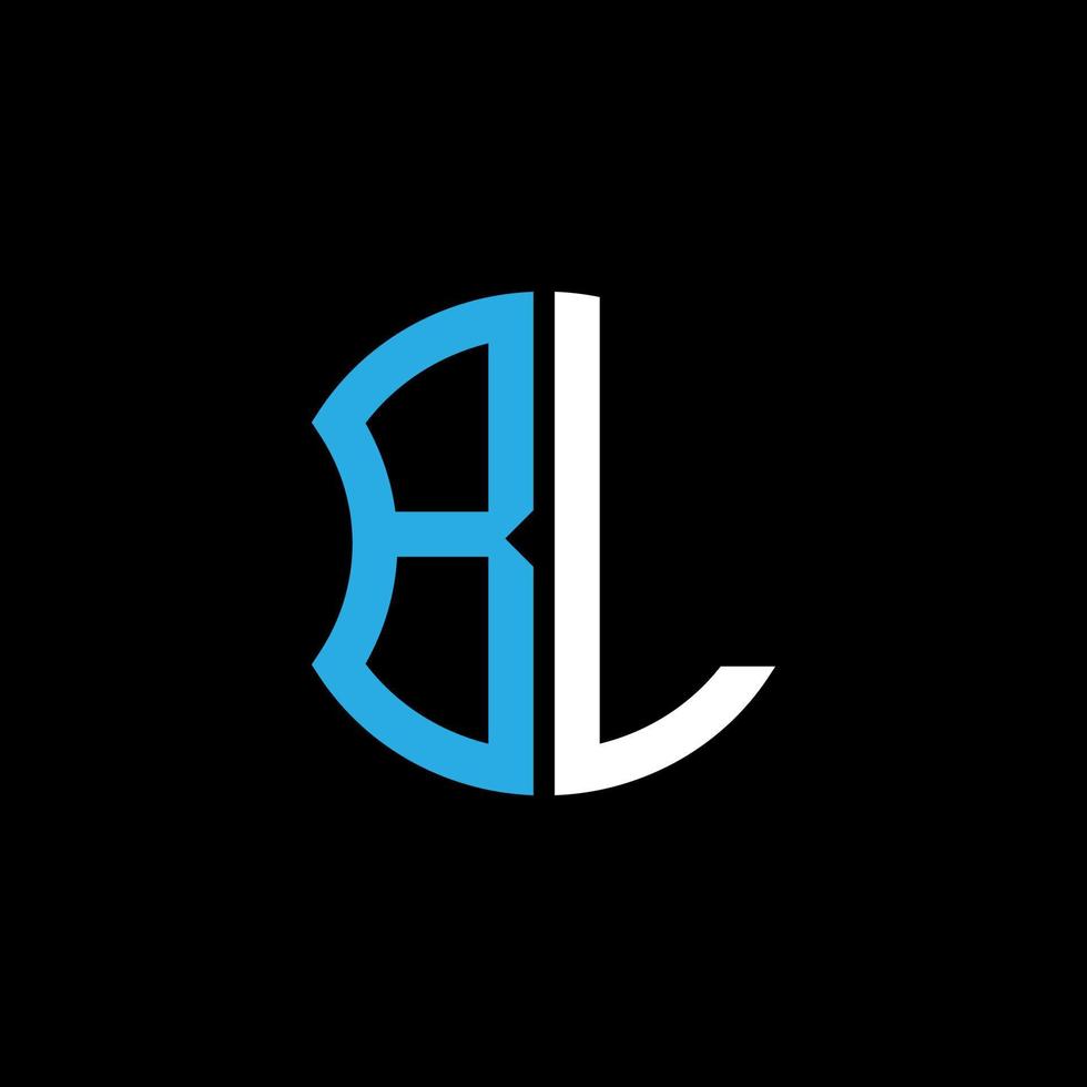 bl letter logotyp kreativ design med vektorgrafik, abc enkel och modern logotypdesign. vektor