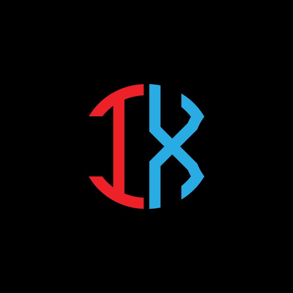 ix-Buchstaben-Logo kreatives Design mit Vektorgrafik, abc einfaches und modernes Logo-Design. vektor