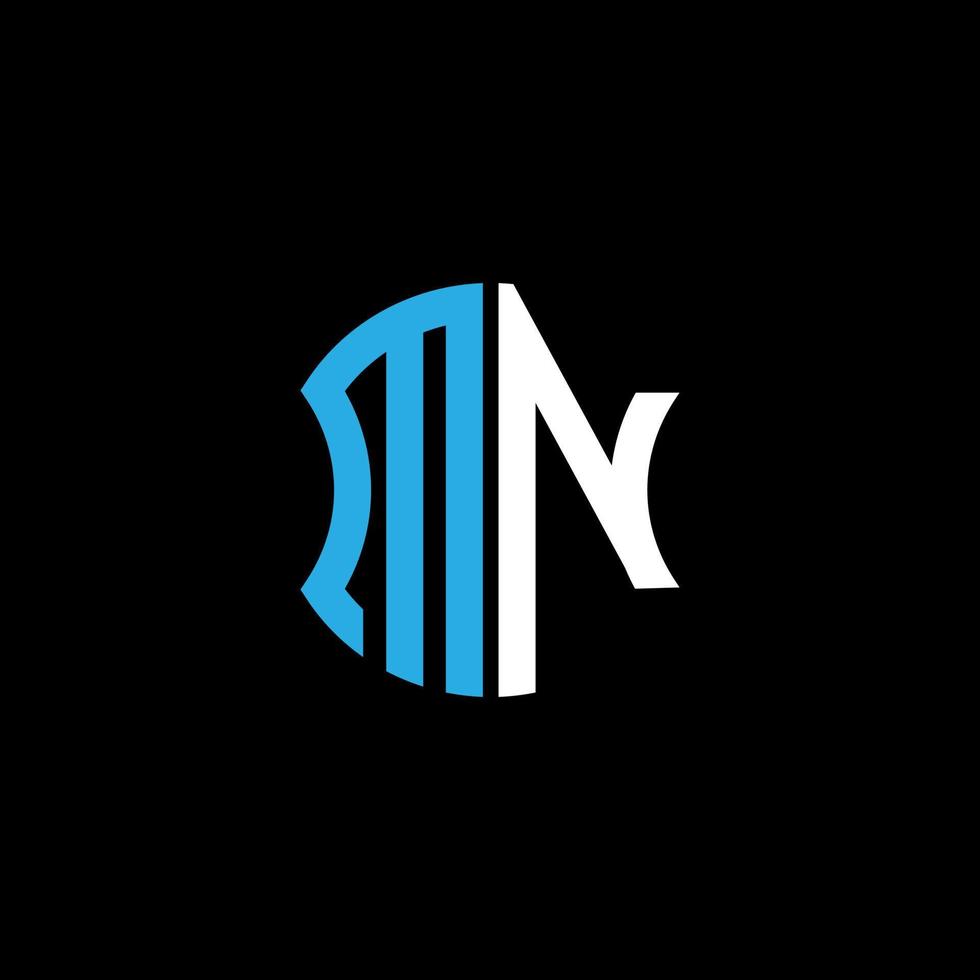 mn letter logotyp kreativ design med vektorgrafik, abc enkel och modern logotypdesign. vektor