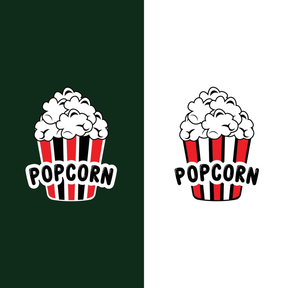 pop corn logotyp ikon vektor, explodera, bio snacks, koncept illustration vektor