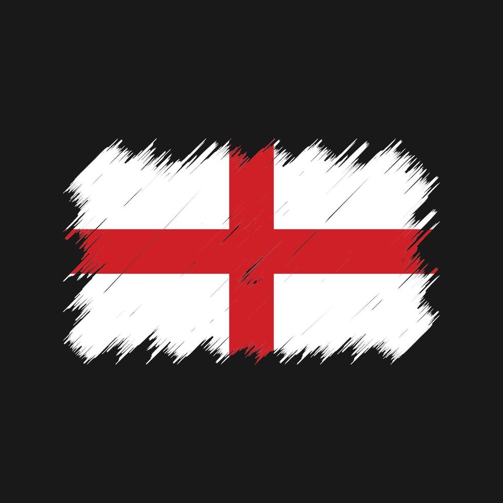 England-Flagge-Pinsel. Nationalflagge vektor