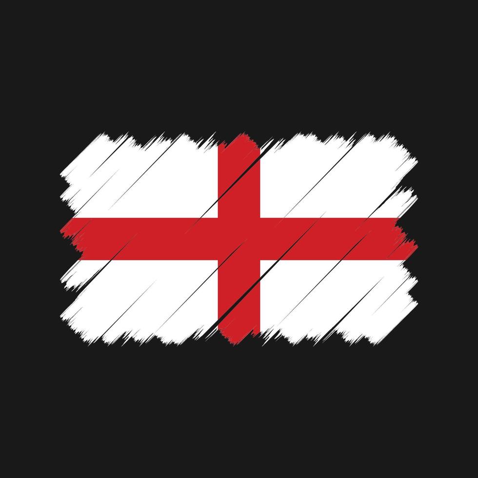 England-Flagge-Pinsel. Nationalflagge vektor