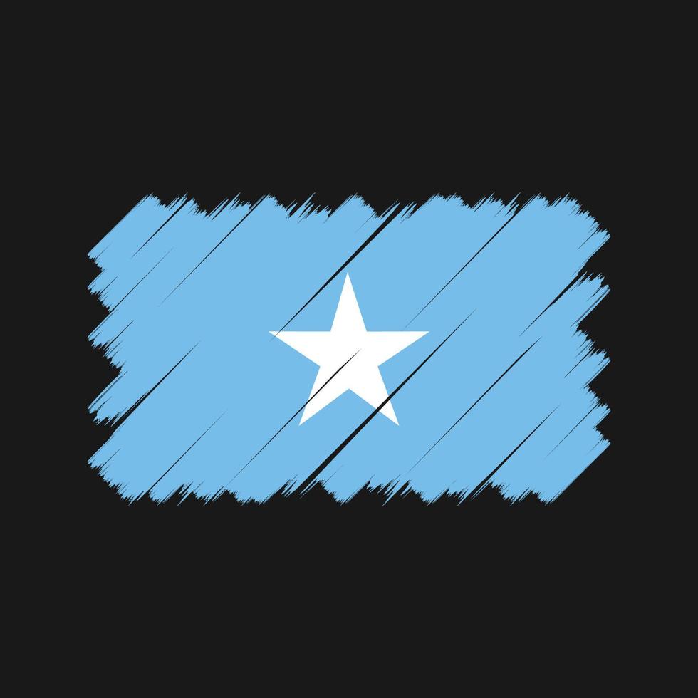 Somalia-Flagge-Pinsel. Nationalflagge vektor