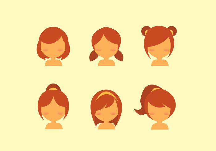 Gratis Barn Hair Style Vector