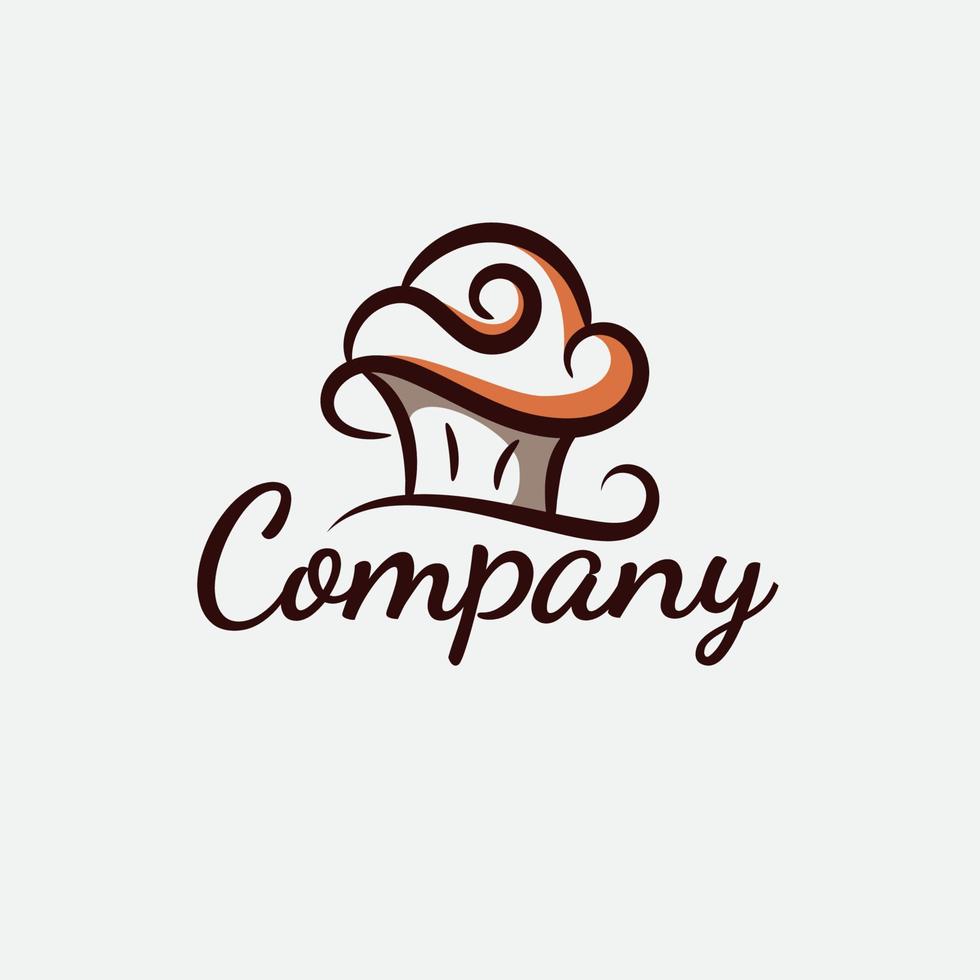 enkel cupcake-logotyp vektorgrafik för alla företag, speciellt för bageri, kakor, mat och dryck, café, etc. vektor