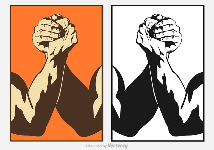 Gratis Arm Wrestling Vector