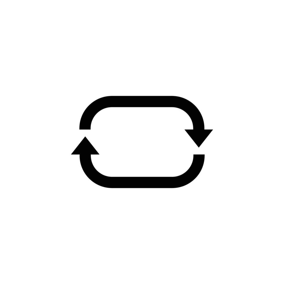 Kreispfeil-Symbolvektor. Kreis-Pfeil-Symbol-Vektor-Illustration vektor