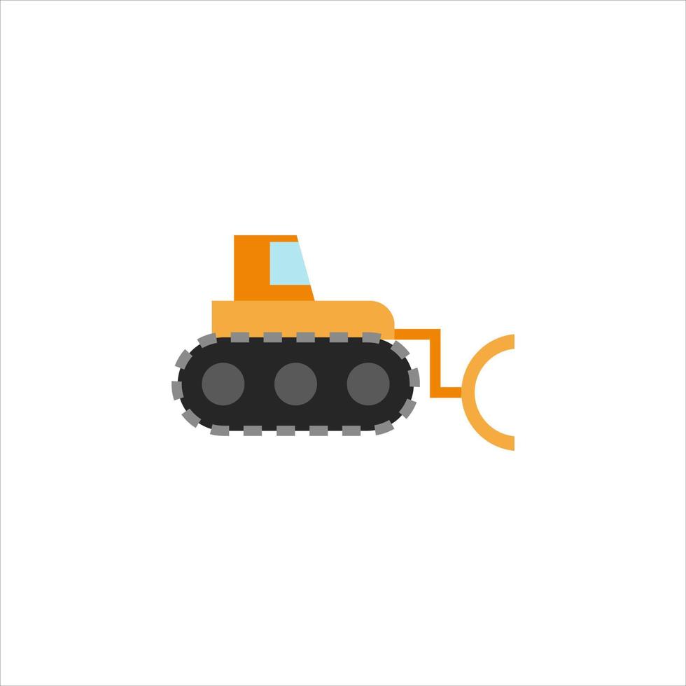 Bulldozer-Vektor für Website-Symbol-Icon-Präsentation vektor