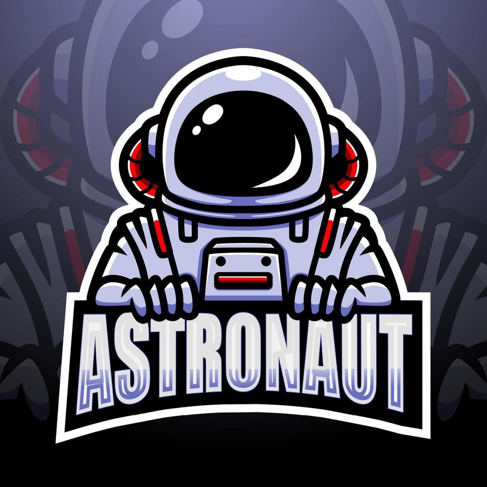 Astronauten-Maskottchen-Design vektor