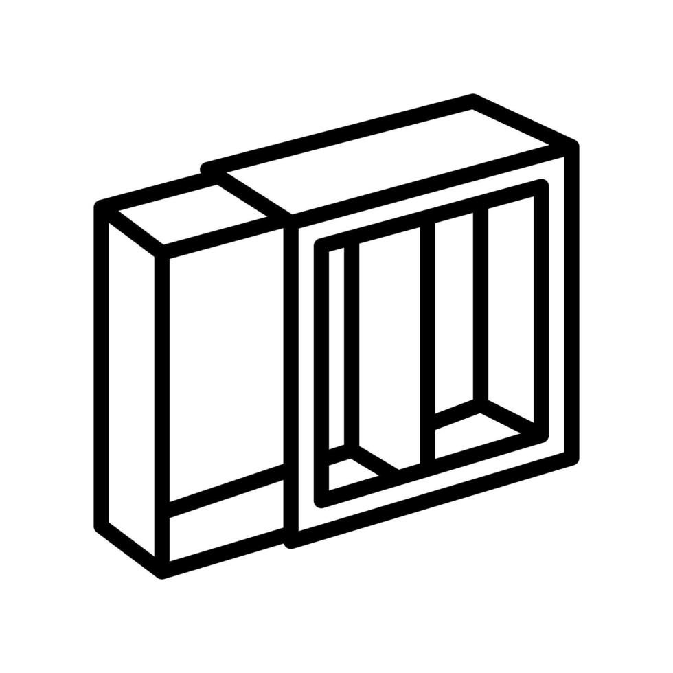 Kosmetik-Set-Box-Linie Symbol-Vektor-Illustration vektor