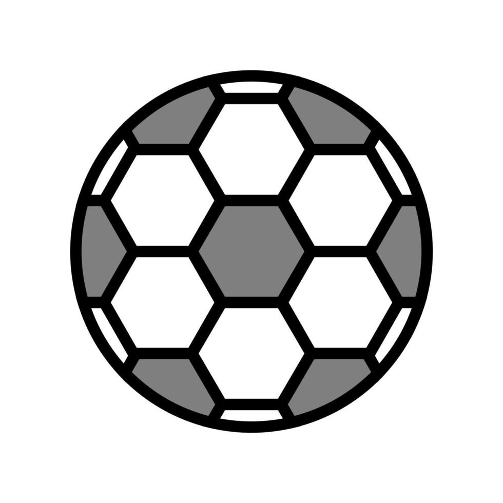 Ball Fußball Farbe Symbol Vektor Illustration