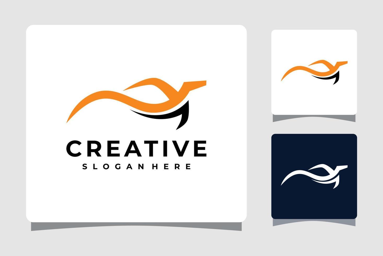kreative, elegante Inspiration für das Design von Autosport-Logo-Vorlagen vektor