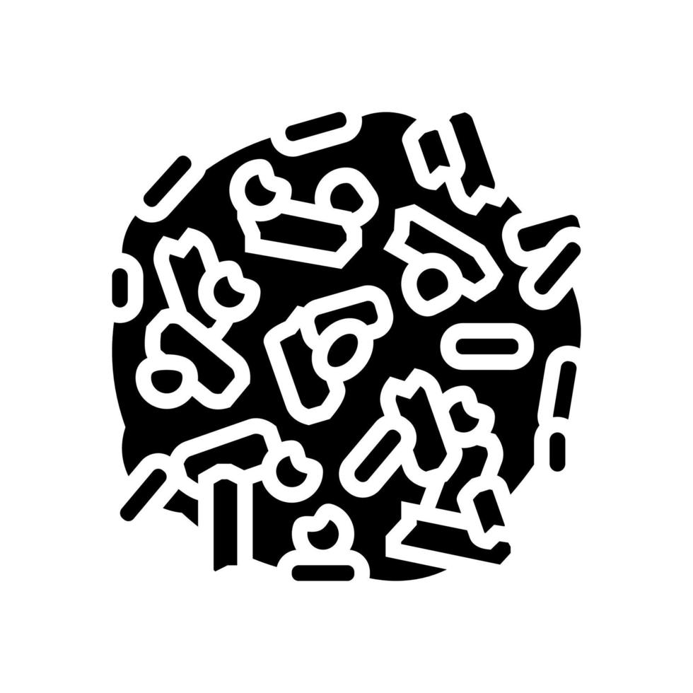 Holzpellets Glyphen-Symbol-Vektor-Illustration vektor