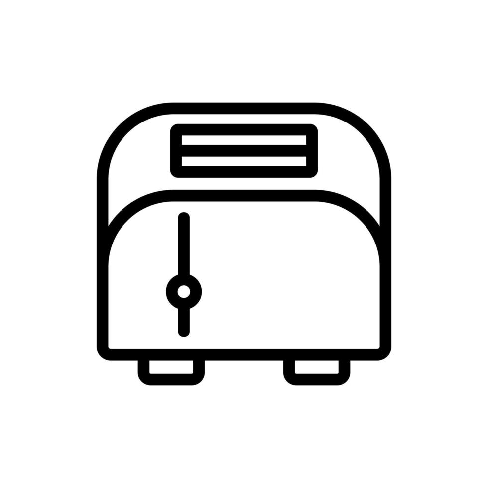 Toaster Küchengerät Symbol Vektor Umriss Illustration