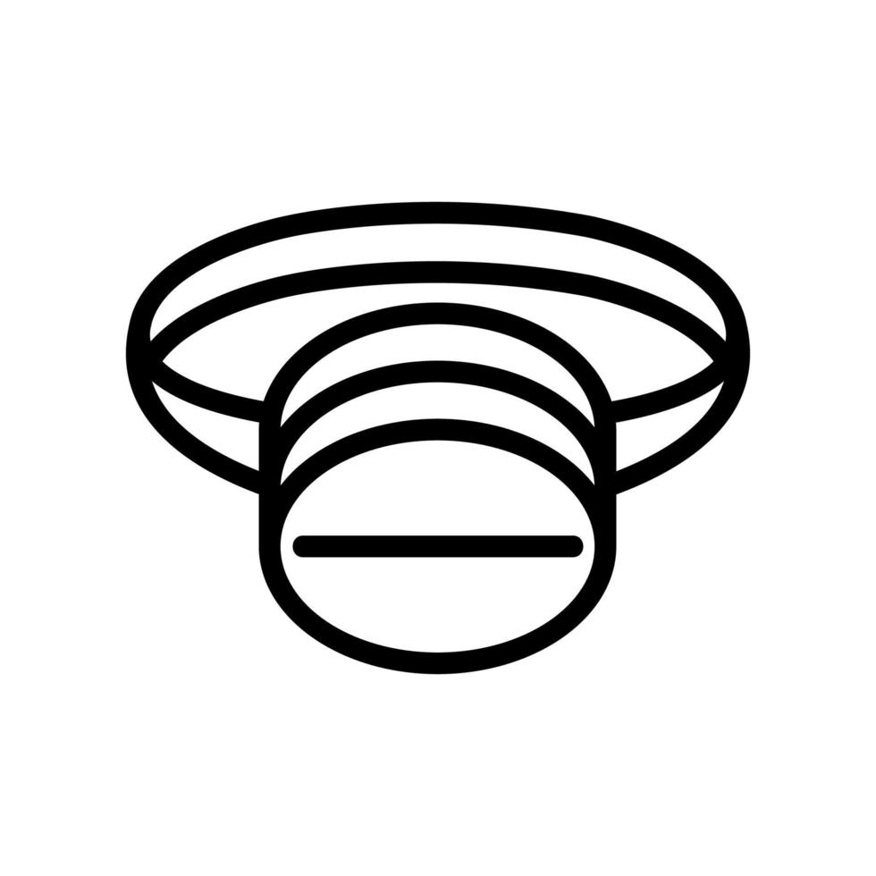 Gürteltasche runden Stil Symbol Vektor Umriss Illustration