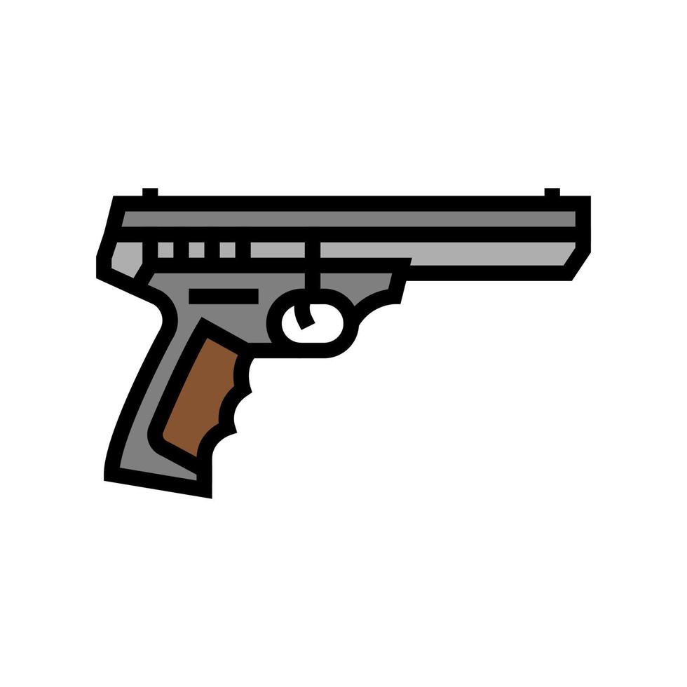 rimfire rifle färg ikon vektor illustration