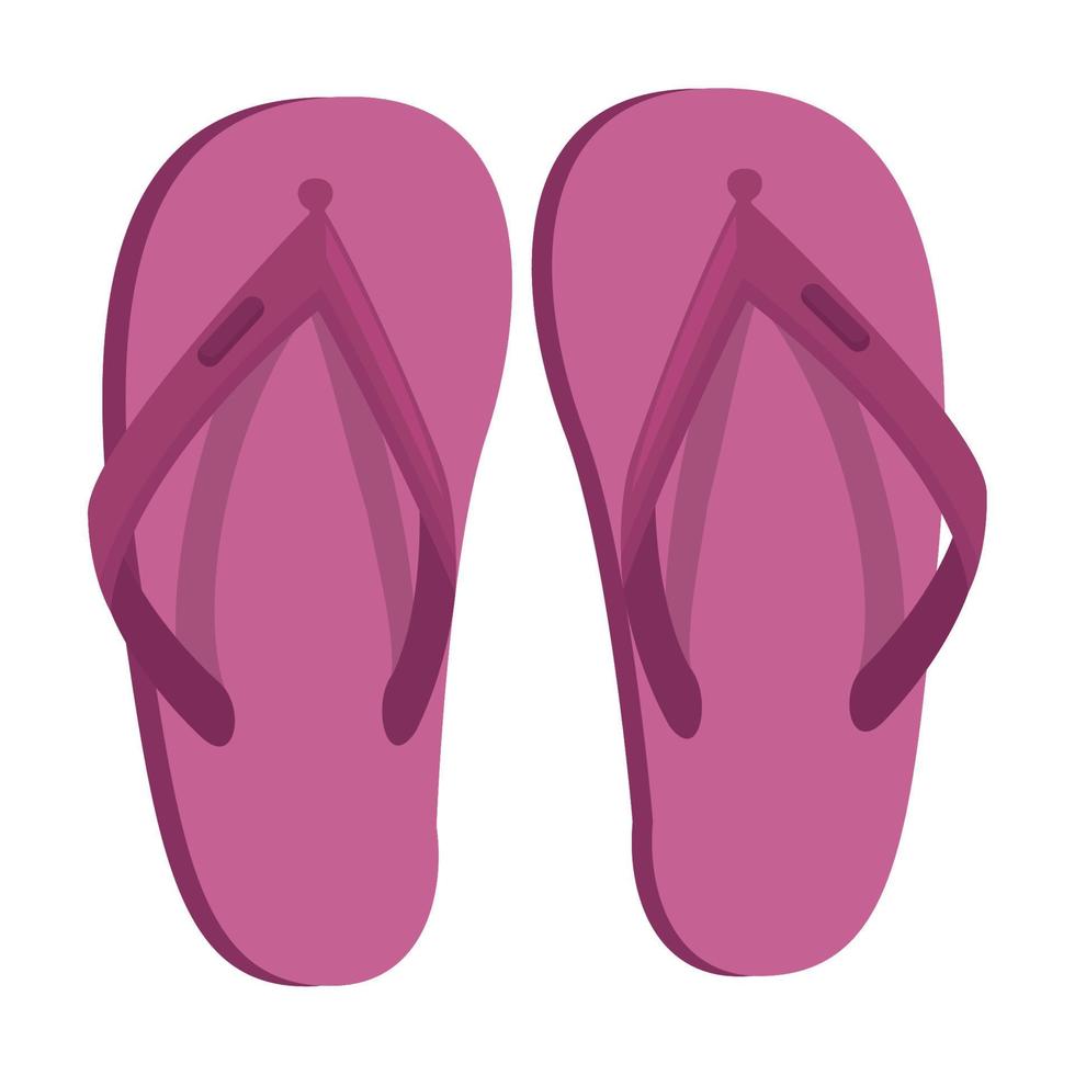 lila flip flops vektor