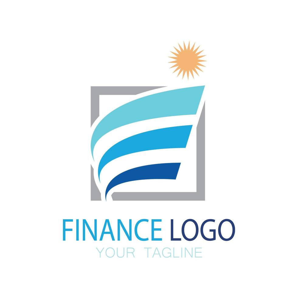 Business Finance und Marketing Logo Vektor Illustration Vorlage Icon Design Finanzbuchhaltung Logo mit modernem Vektorkonzept