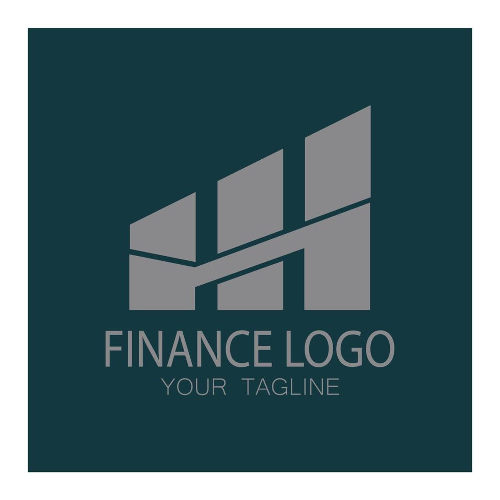 Business Finance und Marketing Logo Vektor Illustration Vorlage Icon Design Finanzbuchhaltung Logo mit modernem Vektorkonzept