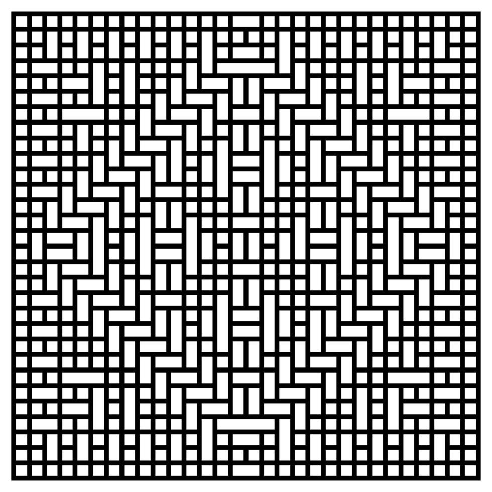svart och vitt abstrakt geometriskt dekorativt mönster vektor
