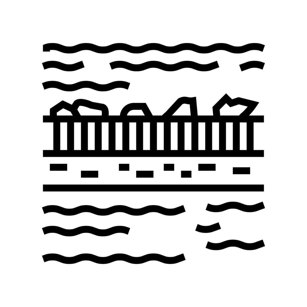 Filtration Wasserlinie Symbol Vektor Illustration