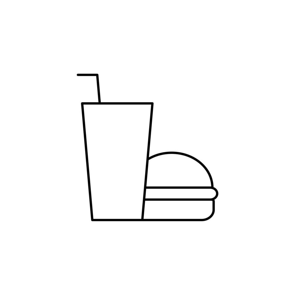 Restaurant, Essen, Küche dünne Linie Symbol Vektor Illustration Logo Vorlage. für viele Zwecke geeignet.