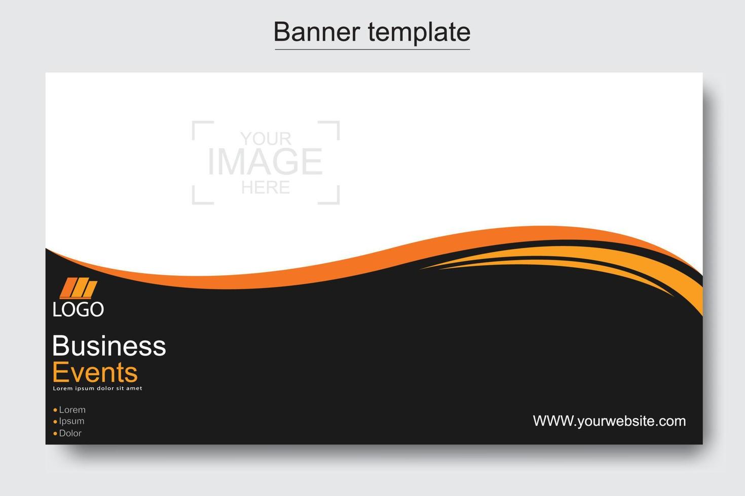 vektor abstrakt design webb banner mall. webbdesignelement - header design. abstrakt geometrisk webb banner mall på grå bakgrund.