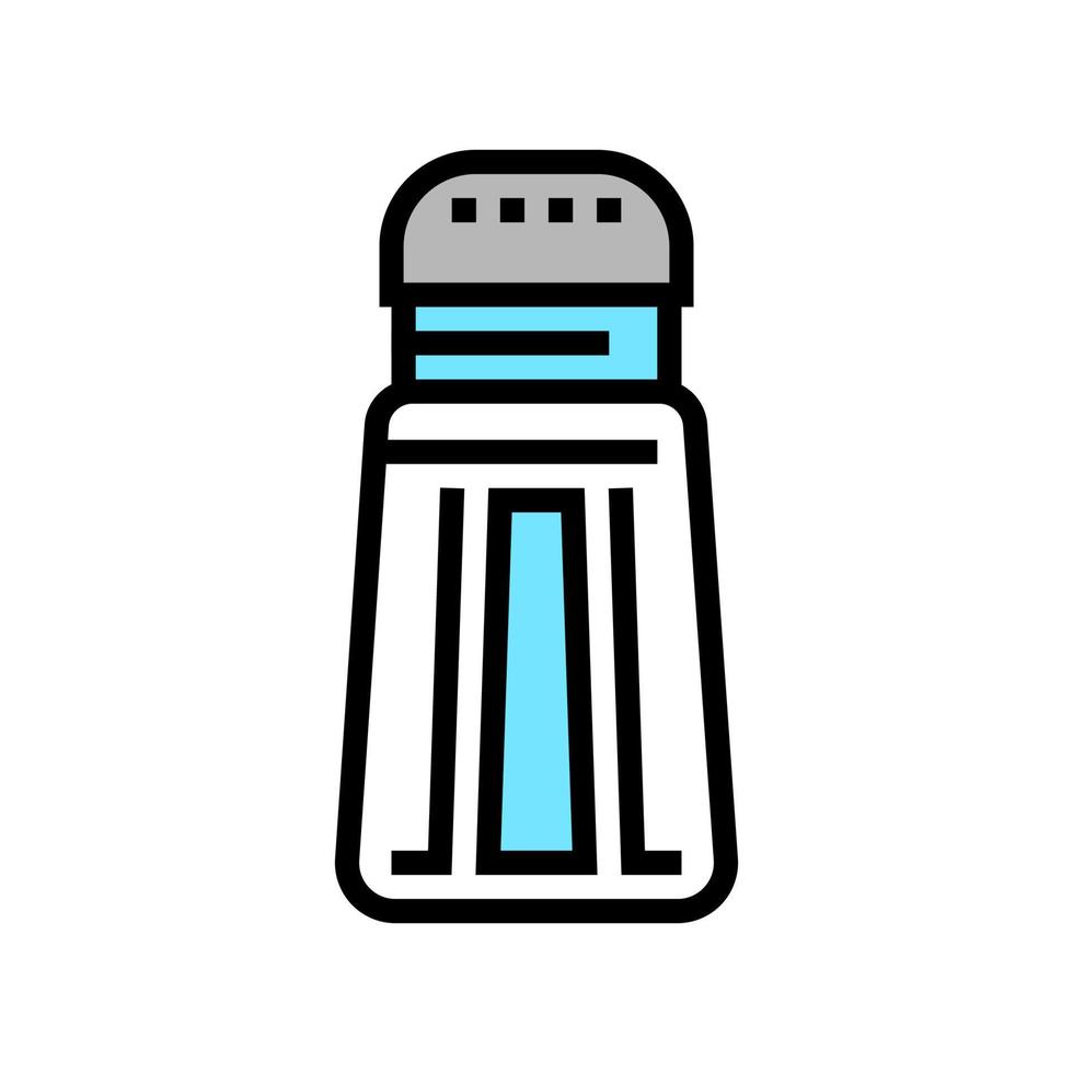 Salz Flasche Farbe Symbol Vektor Illustration