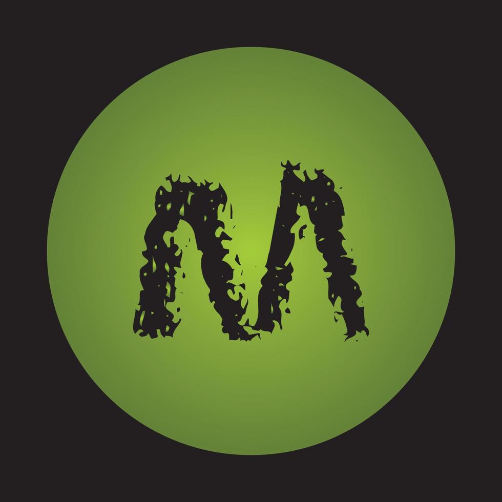 abstrakt affärsdesignmall logotypikon med bokstaven m vektor
