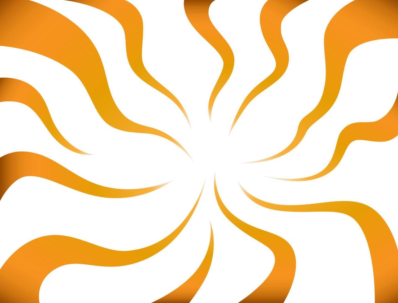abstrakter Hintergrund mit orangefarbener Wellenlinie vektor