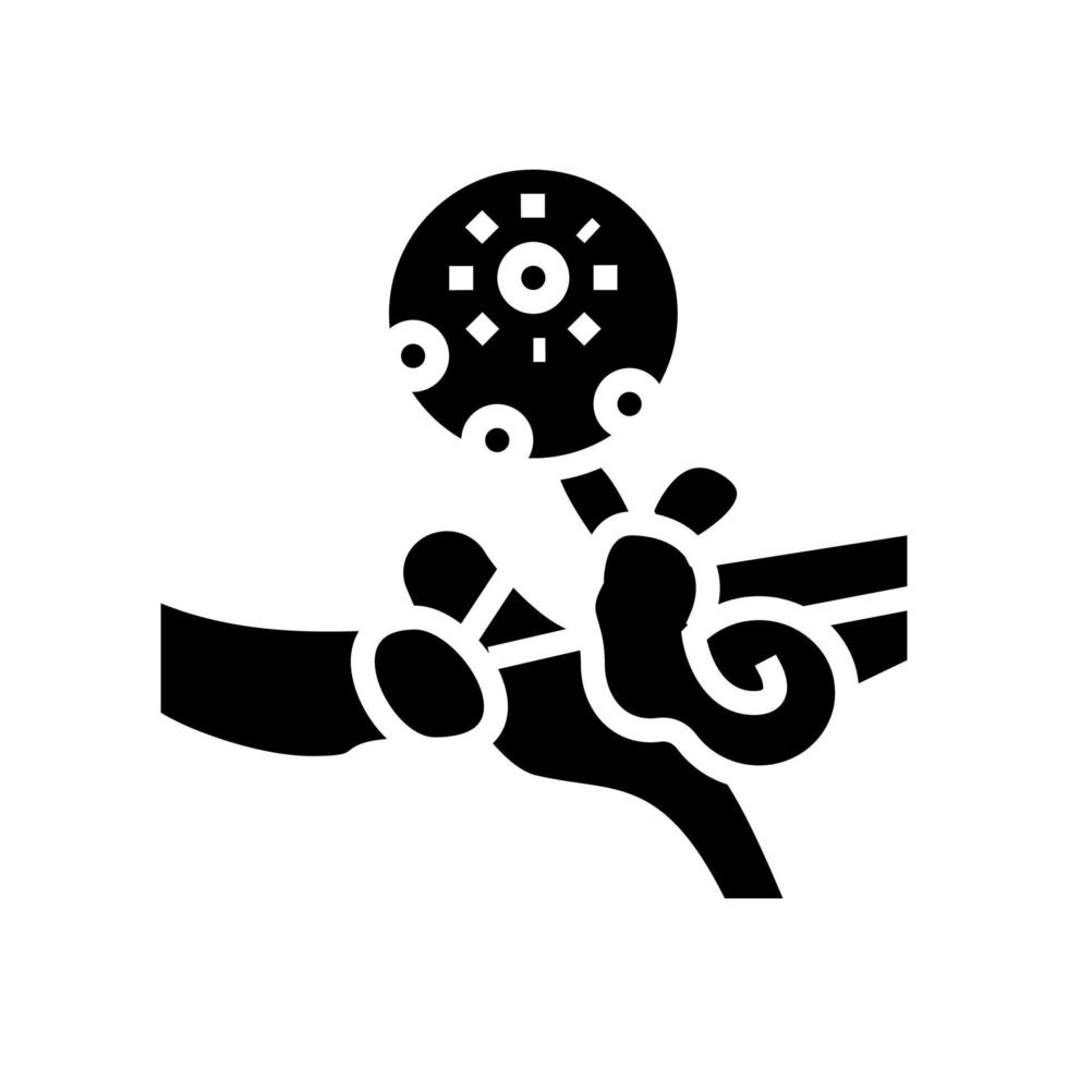 Cholesteatom Gesundheitsproblem Glyphensymbol Vektor Illustration