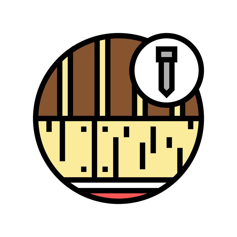 Dachterrasse Farbe Symbol Vektor Illustration