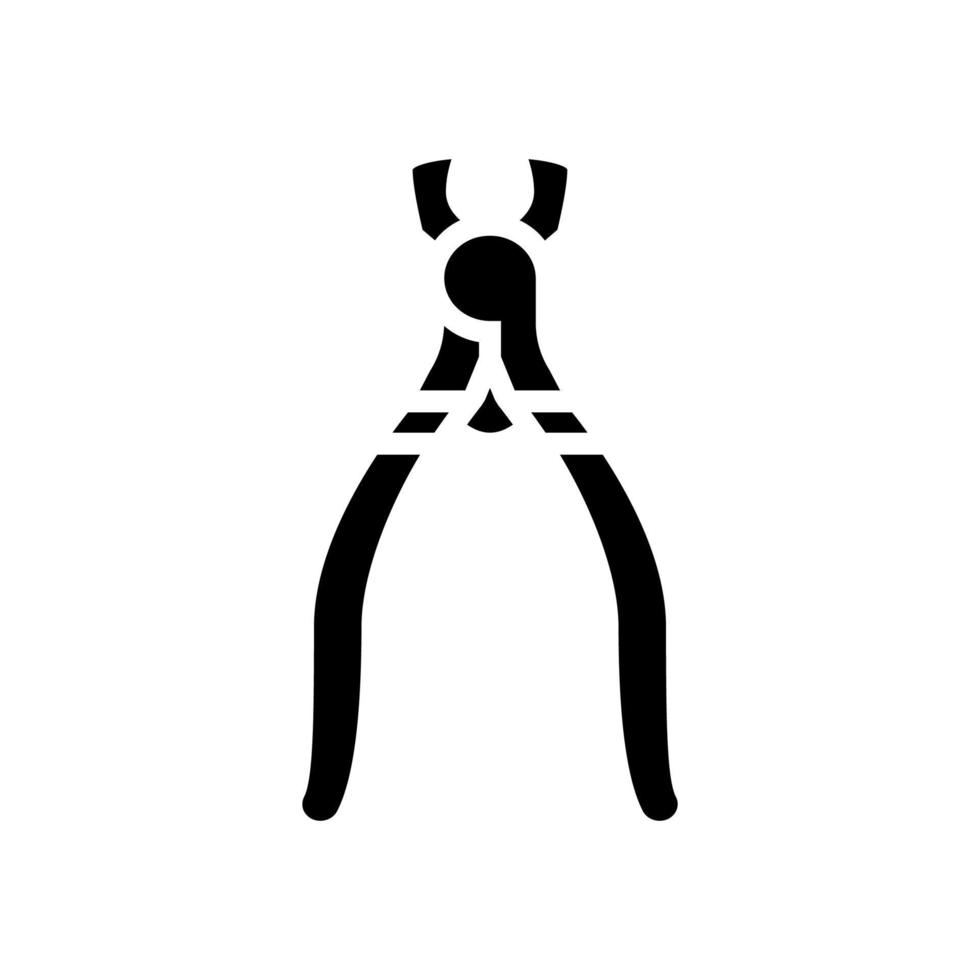 Schneider Schmucklinie Symbol Vektor Illustration