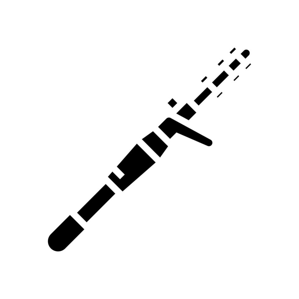 Gießstangen Glyphen-Symbol-Vektor-Illustration vektor