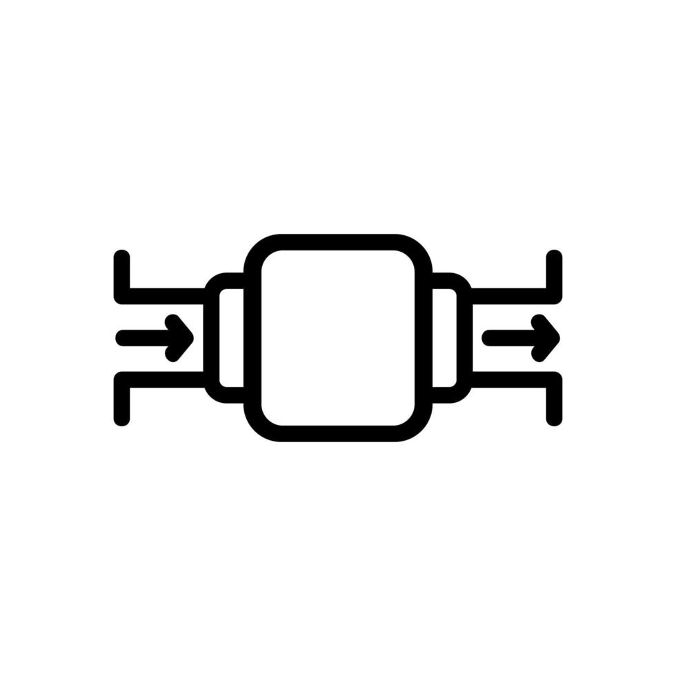 inställning vattenpump ikon vektor kontur illustration