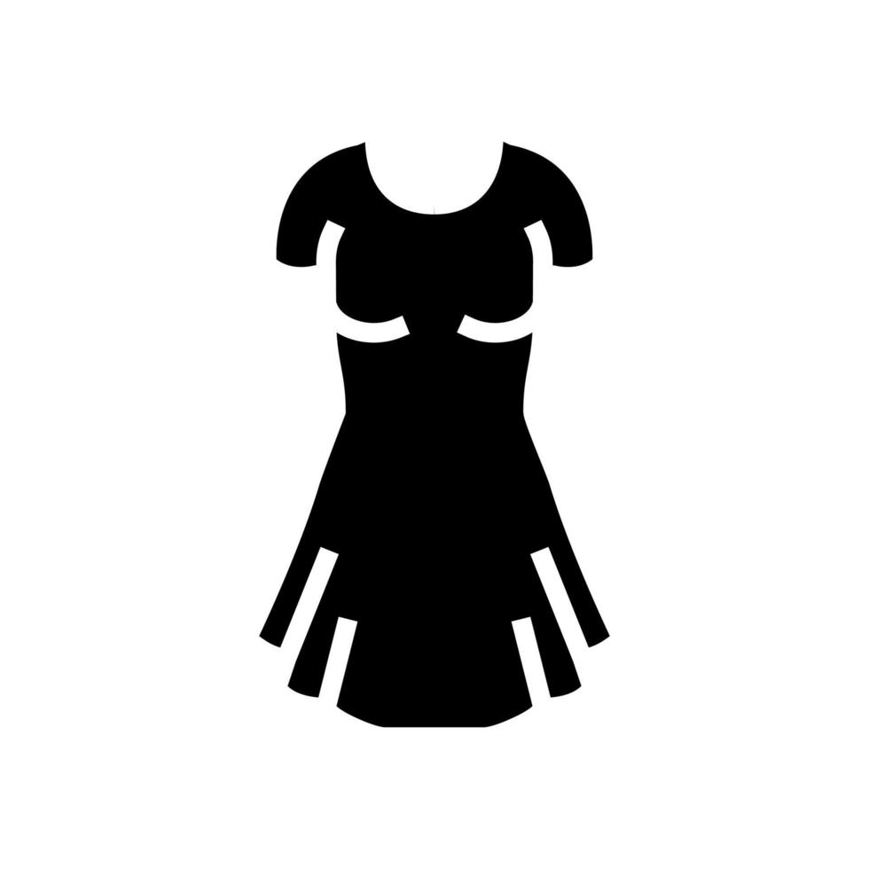 kleid frauen kleidung glyph symbol vektor illustration