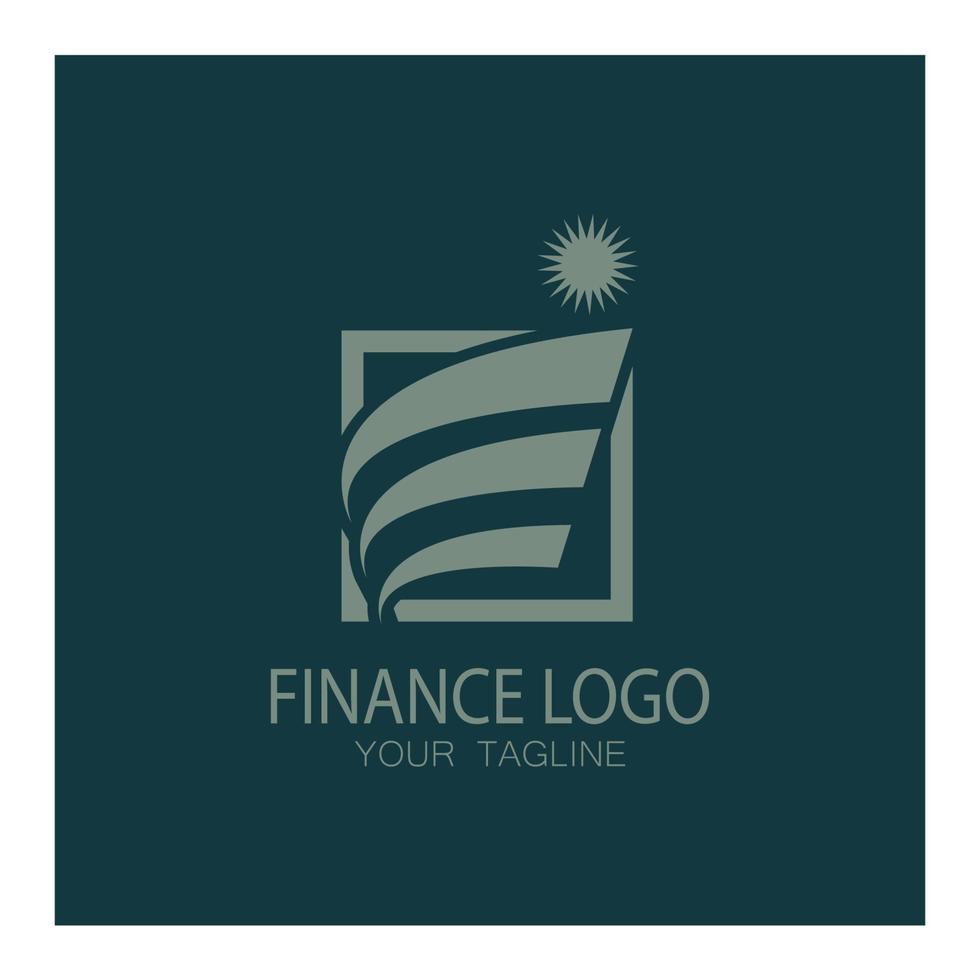 Business Finance und Marketing Logo Vektor Illustration Vorlage Icon Design Finanzbuchhaltung Logo mit modernem Vektorkonzept