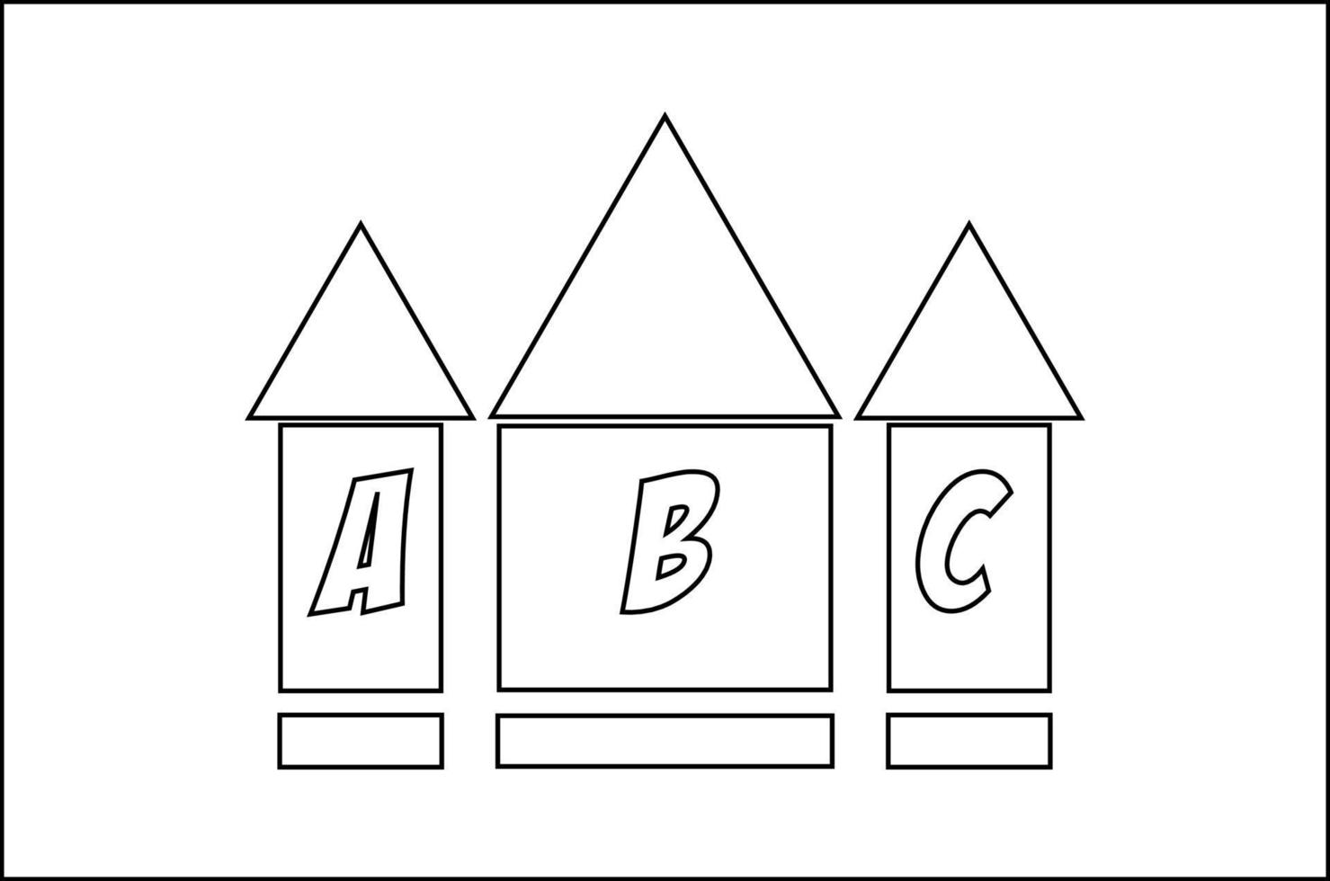 Illustrationsvektorgrafik einer einfachen Hausskizze, perfekt für Haussymbol vektor