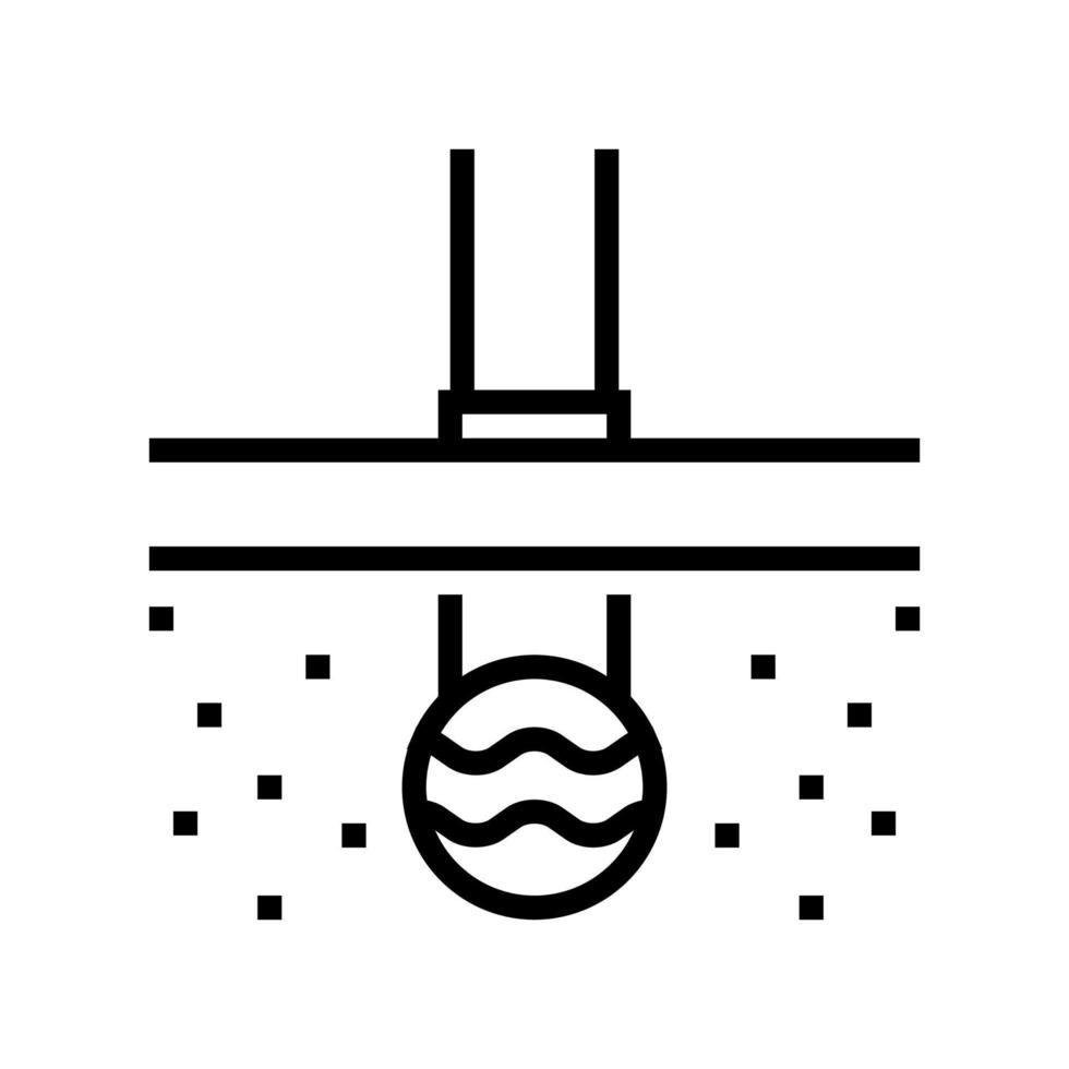 Pipeline der Entwässerungsleitung Symbol Vektor Illustration