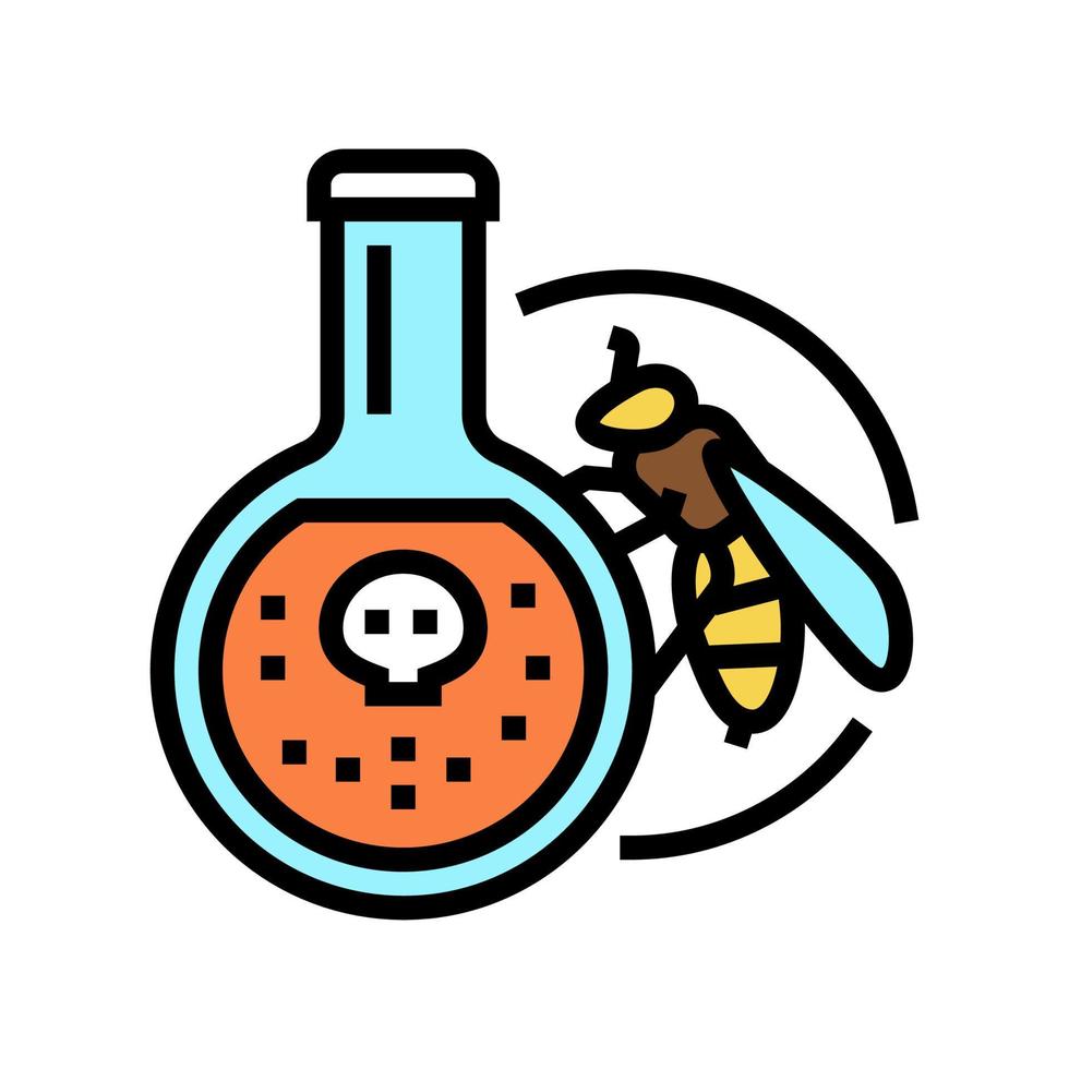 Bienengift Imkerei Farbe Symbol Vektor Illustration